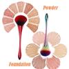 AKOAK 1 Pack Large Powder Mineral Brush, Foundation Makeup Brush, Bronzer Contouring Face Brush, Nail Brush and Blush Brush for Daily Makeup (Graduated Blue) view 3