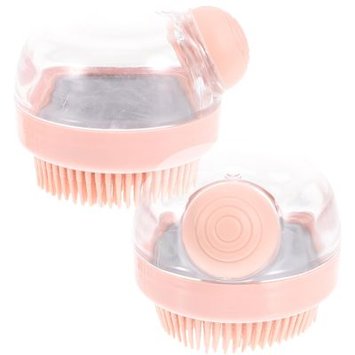 Healifty 1 Set Shampoo Brush Bath Brush Body exfoliator Brush pet Bath Massage Brush Body Massager pet Shampoo Brush pet Massager pet Bath Brush Head Brush Travel Scrub Multifunction