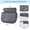 Bath Pillow for Bathtub with Strong Non-Slip Suction Cups and Comfortabl 4D AirMesh Bath Pillow for Women &Man view 2