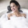 Bath Pillow for Tub Support Neck and Back, Bathtub Pillow Bath Accessories for Bathtub Women, Hot Tub Accessories for Adults Gray view 4