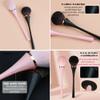 AKOAK 1 Pack Large Powder Mineral Brush, Kabuki Makeup Brush, Soft Nail Brush and Blush Brush, Daily Makeup Professional Loose Brush (Black, Round Head) view 4