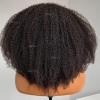 12inch 4B/4C Afro Kinky Curly UPart Wigs Human Hair 2X4 Middle Part Brazilian Glueless Human Hair U Part Wigs Natural Black Kinky Curly Clip In Half U Shape Wig Full Head None Lace 130Density view 4