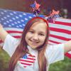AIUPUOC 4th of July Headbands Independence Day Headband Patriotic Hair Accessories Hair Bands Fourth of July Outfits Hair Decorations USA Flag Star Head Bopper Hair Supplies 1Pcs view 3