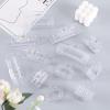 12 Pcs Rectangle Hair Clips, Hair Accessories for Women and Girls, Including 6 Pcs 4 Inch Large Claw Clips for Thick Hair and 6 Pcs 2 inch Small Hair Claw Clips for Thin Hair (Clear) view 2