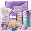 Birthday Gifts for Women Friendship, Lavender Relaxing Spa Gifts Basket Set for Women, Self Care Gifts Unique Happy Birthday Gifts Idea for Mom Her Best Friends Sister Wife Girlfriend Coworker Teacher view 1