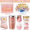 Birthday Gifts for Women Friendship, Rose Relaxing Spa Gifts Basket Set for Women, Self Care Gift Unique Happy Birthday Gifts Idea for Mom Her Best Friend Sister Wife Girlfriend Coworker Teacher Nurse view 3