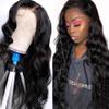 13x4 Body Wave Lace Front Wigs Human Hair for Black Women Glueless Wear and Go Brazilian Virgin HD Transparent Wet and Wavy Lace Front Wigs Pre-Plucked with Baby Hair (34Inch, Natural Color) view 1