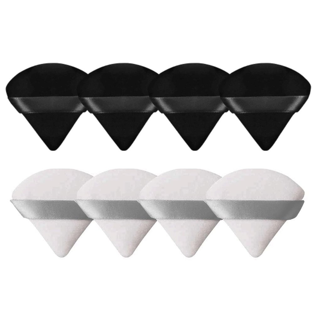 8 Pieces Triangle Powder Puff Face Soft Triangle Makeup Puff Velour Cosmetic Foundation Blender Sponge Beauty Makeup Tools