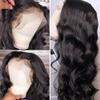13x4 Body Wave Lace Front Wigs Brazilian Virgin Human Hair for Black Women Glueless HD Transparent Lace Frontal Wigs Pre-Plucked with Baby Hair (30Inch, Natural Color) view 2