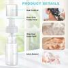2PCS 150ml/5oz Empty Clear Plastic Foam Pump Bottles Foaming Dispenser Refillable Travel Toiletry Hand Wash Facial Cleanser Shampoo Cosmetic Container Storage Portable Foaming Bottles view 3