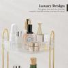 Aveniee Rotating Makeup Organizer for Vanity, 3 Tier Perfume Skincare Organizers and Storage for Bathroom Countertop, Clear Spinning Counter Cosmetic Holder for Dresser,White view 4