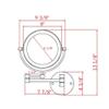 AMHIL Bathroom Wall Mounted Makeup Mirrors,8 Inch Double Sided Brass Magnifying Vanity Shaving Foldable Switch Electrical Plug (Color : Pink, Size : 3X) view 2