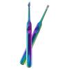 FOMIYES 2pcs Stainless Steel Cuticle Remover Pusher for Nail Care Professional Dual-sided Manicure Tool for Home Salon Use Compact Design for Easy Handling view 1