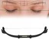Bow Line Ruler Foldable Eyebrow Makeup Ruler Microblading Permanent Makeup Eyebrow Marker Ruler Eyebrow Mapping Tool Kit Featuring Bow with String (Black) view 1
