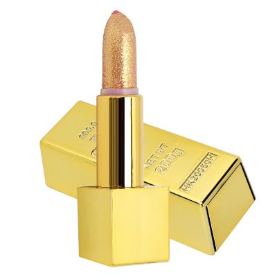 3.5g Gold Bar Lipstick, Long Lasting Moisturizing And Smooth Lip Makeup Cosmetics (Gold Lipstick 1#Foreign Edition)
