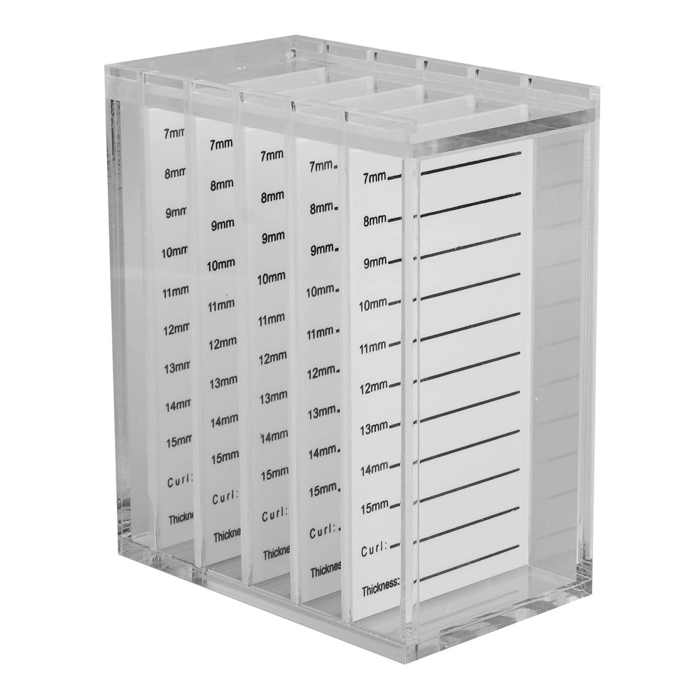 5 Layers Acrylic Eyelash Storage Box, Cosmetic Makeup Storage Box, False Eyelash Case Lash Display Organizer, Clear Single Eyelash Implant Holder Case for Makeup Display Container