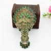 HXSCOO Peacock Design Peacock Cosmetic Mirror Comb Set Wedding Gifts Birthday Gifts (Color : Gray) view 3