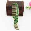 HXSCOO Peacock Design Peacock Cosmetic Mirror Comb Set Wedding Gifts Birthday Gifts (Color : Gray) view 4