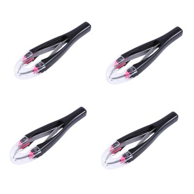 Beatifufu 4pcs Automatic Retractable Eyebrow Tweezers for Precise Facial Hair Removal Smart Portable and Design Random Colors for Effortless Grooming