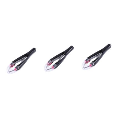 Beatifufu 3pcs Automatic Eyebrow Tweezers for Removal Retractable Design Random Colors Beauty Tool for Women Compact Eyebrow Grooming Kit