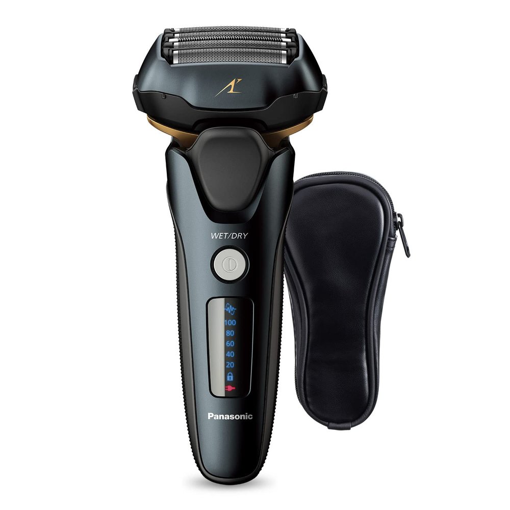 Panasonic ARC5 Electric Razor for Men with Pop-up Trimmer, Wet Dry 5-Blade Electric Shaver with Intelligent Shave Sensor and 16D Flexible Pivoting Head - ES-LV67-K (Black) (Renewed)