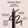 The Lip Bar - Lip Liner, Straight Facts (Dark Brown) - High Pigment & Super Creamy - Smudge Proof & Water Resistant - Jojoba Oil, Aloe Vera, Coconut Oil, & Vitamin E - Vegan & Cruelty Free - .042 oz view 2