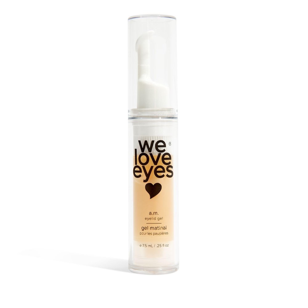 We Love Eyes A.M. Eyelid Gel - For puffy eyes, fine lines, under eye bags. Healthy for your eyes. Botanical & vegan ingredients.