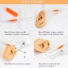 Beautidots 14G 16G 20G Body Piercing Kit for Ear Nose Lip Tongue Eyebrow Septum Belly Catheter Piercing Needles with Clamp Gloves Jewelry Self Piercing Kits at Home view 2