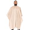 Barber Strong The Barber Cape Haircut Cover for Men, Hair Repelling and Static-Reducing Material, Flexible Elastic Neckband, Water Resistant Fabric, Oversized for Complete Coverage - Khaki Shield view 1
