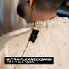 Barber Strong The Barber Cape Haircut Cover for Men, Hair Repelling and Static-Reducing Material, Flexible Elastic Neckband, Water Resistant Fabric, Oversized for Complete Coverage - Khaki Shield view 3