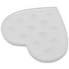 Heart Shape Eyelash Extension Holder Glass Plate for Lash Artists view 1