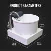 AMEERR Acrliy Foot Bath Basin for Soaking Feet, Adjustable Temperature with Colorful Lamp, Sturdy Acrylic Foot Massager Spa for Women & Men view 2
