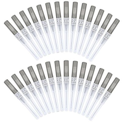 Beautidots 50Pcs Piercing Needles 14g 16g 18g 20g 22g IV Catheter Needles for Ear Nose Lip Tongue Belly Nipple Cartilage Piercings Disposable Stainless Steel Hollow Body Piercing Needles Tool