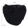 Tubi Mesh Crochet Hair Net Knit Snood Hat Thick Short Women Hairnet Wrap Doobie Snoods Cover Ornament for Sleeping (Black) view 2