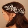 BERYUAN Purple Hair Comb with Teardrop Crystal Pearls and Silver Bridal Headband for Women Girls Wedding view 1