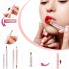 2 Pack Retractable Lip Brush, Double-Ended Lip Brush for Lipstick Lip Gloss Lip Liner Makeup Brushes Portable Travel Lipstick Brush Lip Balm Applicator with Cap view 2