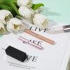 2 Pack Retractable Lip Brush, Double-Ended Lip Brush for Lipstick Lip Gloss Lip Liner Makeup Brushes Portable Travel Lipstick Brush Lip Balm Applicator with Cap view 3