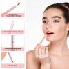 2 Pack Retractable Lip Brush, Double-Ended Lip Brush for Lipstick Lip Gloss Lip Liner Makeup Brushes Portable Travel Lipstick Brush Lip Balm Applicator with Cap view 4