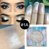 Afflano Shimmery White Glitter Eyeshadow, Highly Pigmented Single White Eyeshadow Sparkly Eye Makeup, Long Lasting Holographic White Eyes Highlighter Makeup, Cruelty Free,Talc Free, 1A view 2
