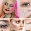 Afflano Shimmery White Glitter Eyeshadow, Highly Pigmented Single White Eyeshadow Sparkly Eye Makeup, Long Lasting Holographic White Eyes Highlighter Makeup, Cruelty Free,Talc Free, 1A view 3