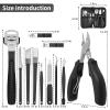 Ingrown Toenail Clippers, Upgraded 11Pcs/set Nail Treatment Foot Tool Kit, Pedicure Knife Nail Lifter Cutter Cuticle Manicure Kit Foot Care Toe Nail File for Podiatrist Ingrown Seniors Adult view 2