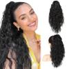SEIKEA 18" Ponytail Extension Claw, PT002 Tia Long Multi Layered Hair FluffyThick Wavy Curly Clip in Hair Extensions Ponytail Natural Soft Synthetic Hairpiece for Women Natural Black view 1