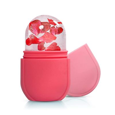 Avonex Ice Cube Face Roller, Eyes and Neck, Brighten Skin & Enhance Your Natural Glow, Reusable Facial Treatment, Ice Cube Roller to Tighten Skin & De-Puff The Eye Area, Mini and Cute Size (Pink)