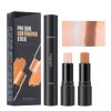 Lovelycat Highlighter Stick Contouring Stick Concealer Contou Dual 2 in 1 Makeup Concealer Contour Cream Set Lasting Contouring Makeup Set (01:Lvory + Dark Brown) view 1