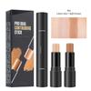 Lovelycat Highlighter Stick Contouring Stick Concealer Contou Dual 2 in 1 Makeup Concealer Contour Cream Set Lasting Contouring Makeup Set (02:Lotus + Light Brown) view 2