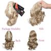 12Inches Short Wavy Ponytail Hair Extensions Claw Clip On Ponytail Hair Extension Synthetic Ponytail Extension Hair For Women view 3