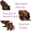 12Inches Short Wavy Ponytail Hair Extensions Claw Clip On Ponytail Hair Extension Synthetic Ponytail Extension Hair For Women view 4