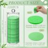 120 Pcs Compressed Facial Sponges Natural Face Exfoliator Disposable Face Sponges for Cleansing Round Soft Facial Scrubber Pads with Storage Container for Makeup Removal Travel (Green) view 2