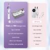 36-Piece DW2180 Professional Manicure Pedicure Kit,Electric Nail File Set with 12 Attachments,Cordless Electric Nail Drill Machine,Nail Grinder for Thick Toenail, Pedicure Tools for Feet Hand view 2
