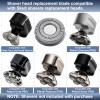 12Pcs Shaver Replacement Blades, Compatible with Skull Pitbull Shaver Gold/Silver/Platinum PRO, Super Close Shaving Heads. view 3